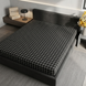 Простирадло BonaVita бавовна 150х220 Клітинка чорна (ST32-0232 black) ST32-0232 black фото 2
