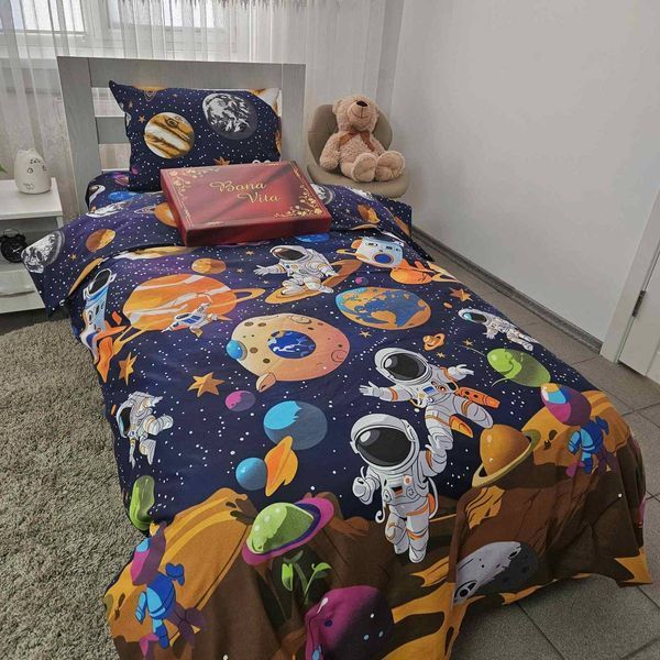 Постільна білизна BonaVita бавовна півтораспальна Космонавти ( 331-0236) 331-0236 фото