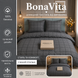Постільна білизна BonaVita двоспальна Ранфорс Клітинка (341-0427 black) 341-0427 black фото 1