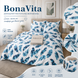 Постільна білизна BonaVita євро Ранфорс Листя (0757 white) 351-0757 white фото 1